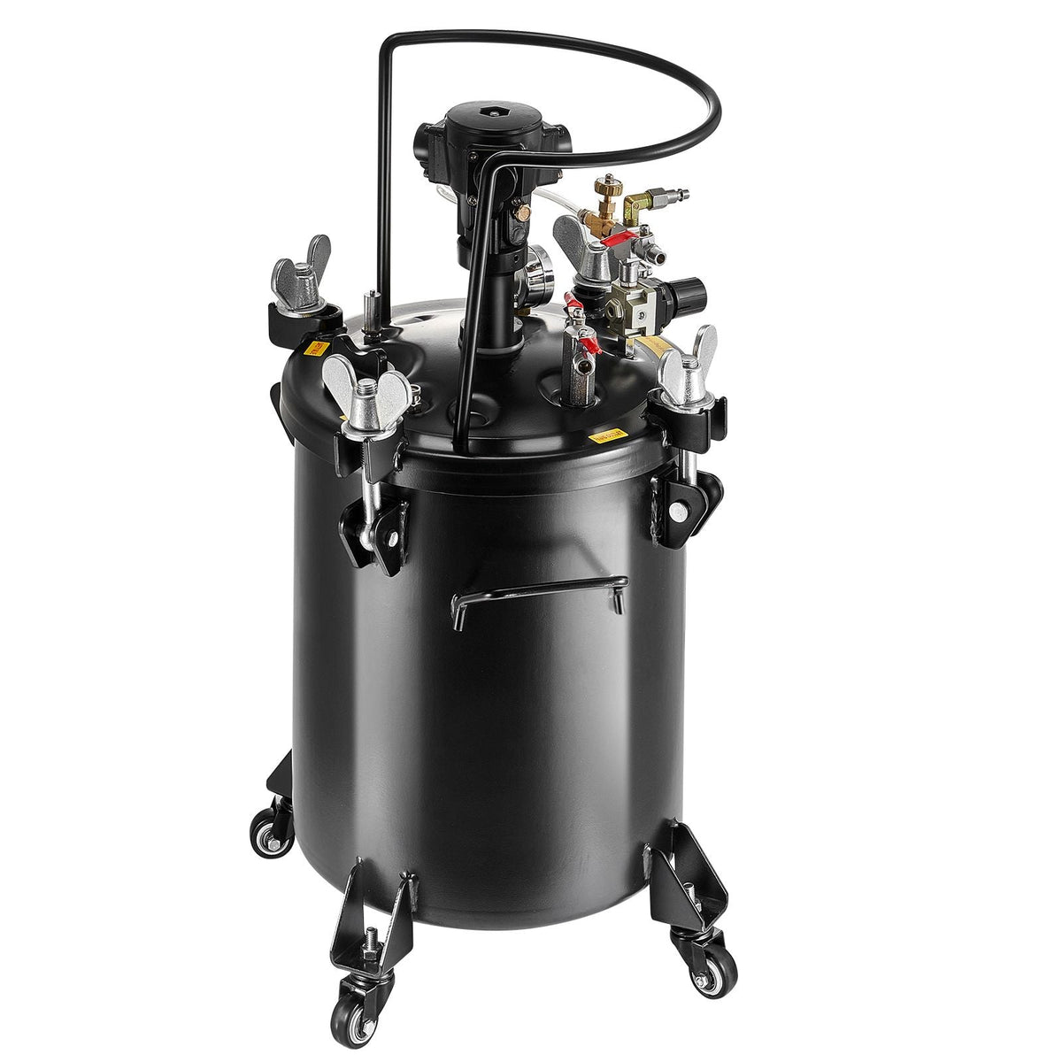 Spray Paint Pressure Pot, 30 L/7.5 gal Fully Automatic Stirring Pressure Pot Tank, 70 psi Adjustale Pressure, Pressure Pot Paint Tank with Spray Gun and Hoses, for Home Decor Industry Painting