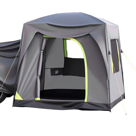 SUV Tent for Camping, 10FT L x 8FT W, Waterproof PU2000mm Spacious Double Layer Design for 5-8 Person, SUV Camping Tent with Mesh Windows, Includes Rainfly & Storage Bag, for Outdoor Activities