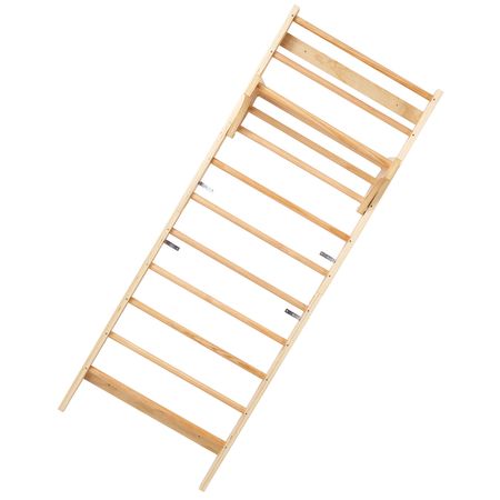 Swedish Ladder Wall Gym, 10-Level Solid Wood Indoor Jungle Gym, 220lbs Loading Indoor Playground Climbing Ladder for Kid Adults, Gymnastic Stall Bars with Pull-Up Bar - Ideal Gift for Boys Girls