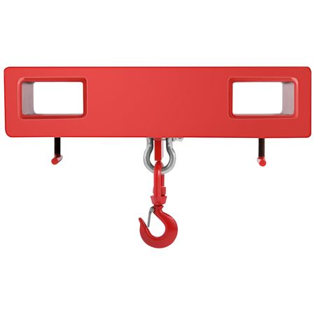 Titan Forklift Lifting Hoist Swivel Hook Mobile Crane 4400 lb. capacity lift
