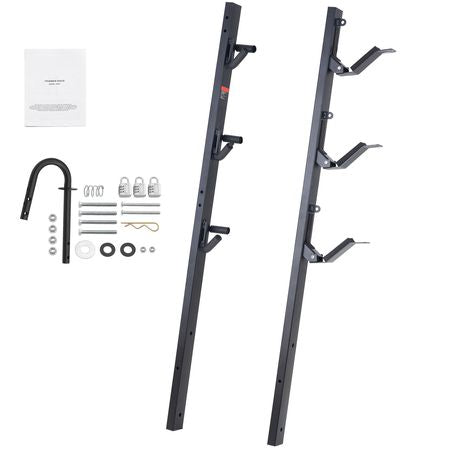 Trimmer Rack, 3 Place Weeder Trimmer Rack, Locking Trim Holder Landscape Trailer Rack Carrier Mount on Open Pickup/Trailer Enclosed Trailers, Pair