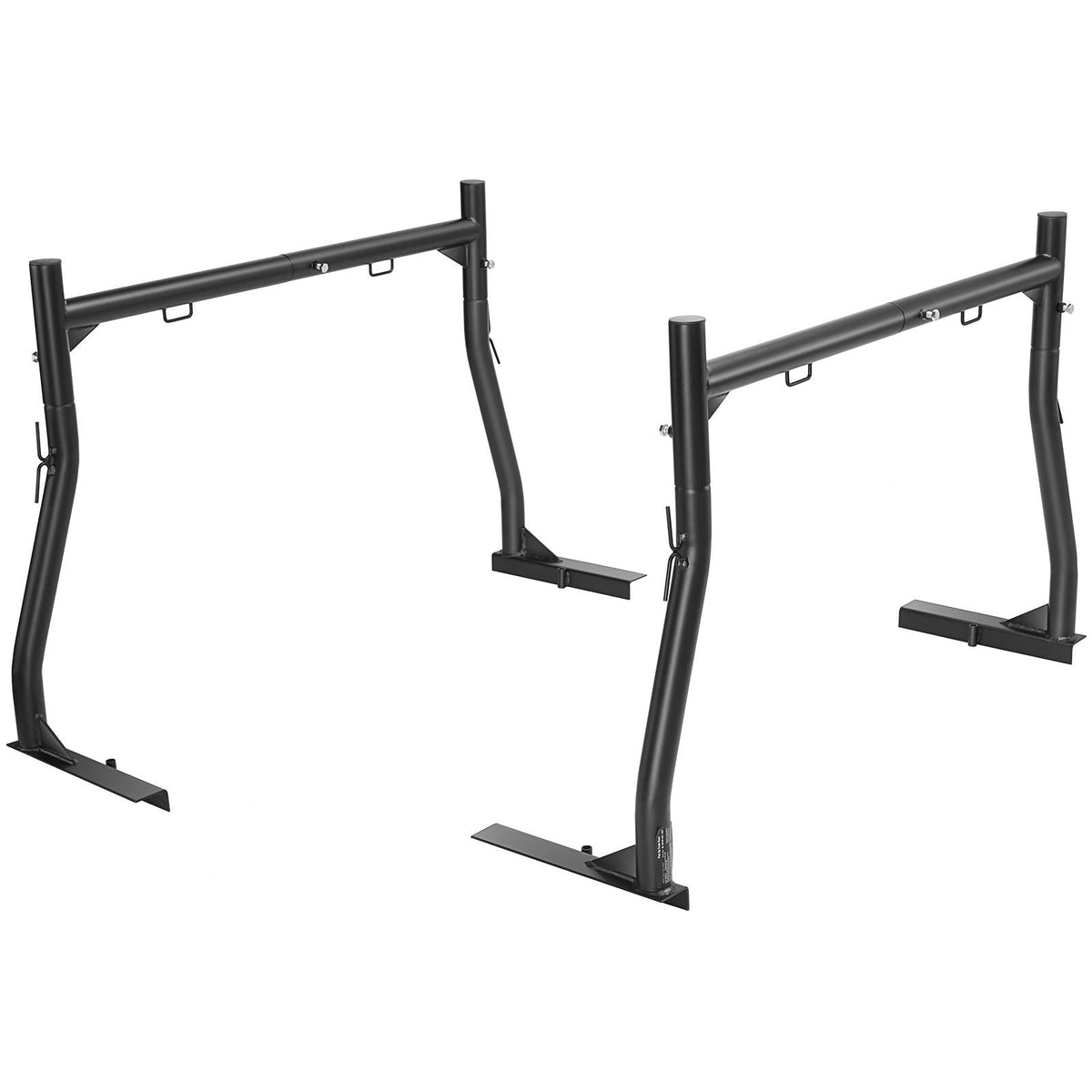 Truck Rack, 46-71inch Extendable Truck Ladder Rack, 800 lbs Capacity Steel Ladder Rack for Truck with Non-Drilling J-bolts, Heavy Duty Truck Bed Rack for Kayak, Surfboard, Lumber, Ladder