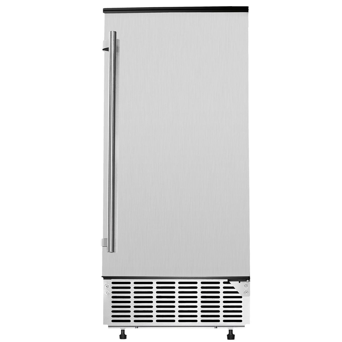 Undercounter Built-in Ice Maker, 80 Lbs/Day Under Counter Ice Maker Machine with Reversible Door Stainless Steel, Freestanding Ice Maker for Commercial Home Kitchen, Electric Drainage