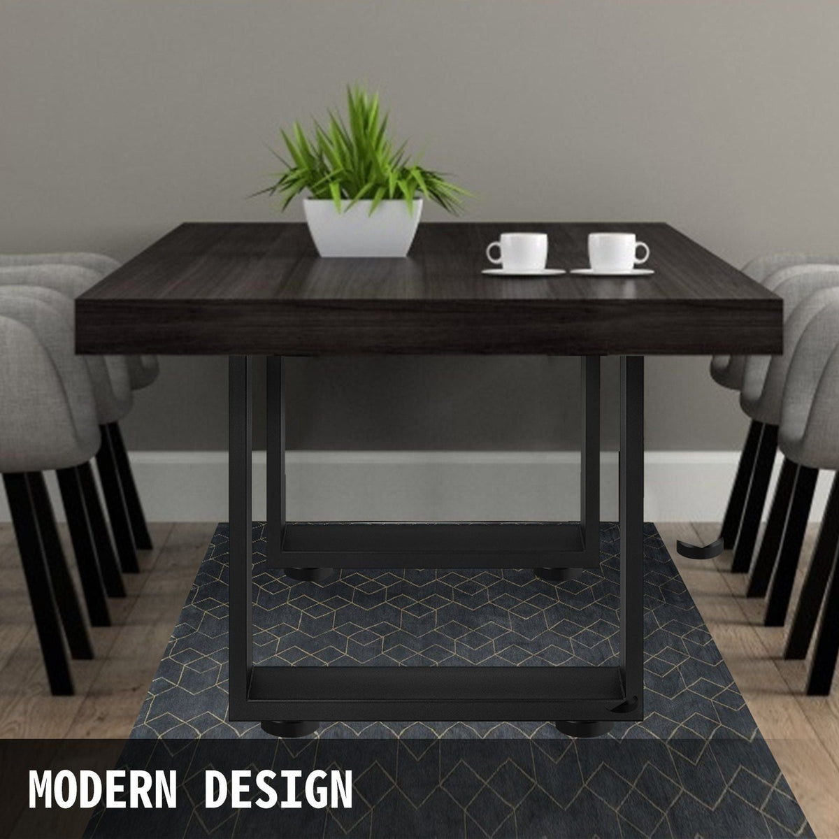 Black Metal Table Legs Set of 2 Steel Table Legs 31x23 Inch Dining Table Legs Office Table Legs Computer Desk Legs Steel Bench Legs Country Style Table Legs DIY Furniture Legs