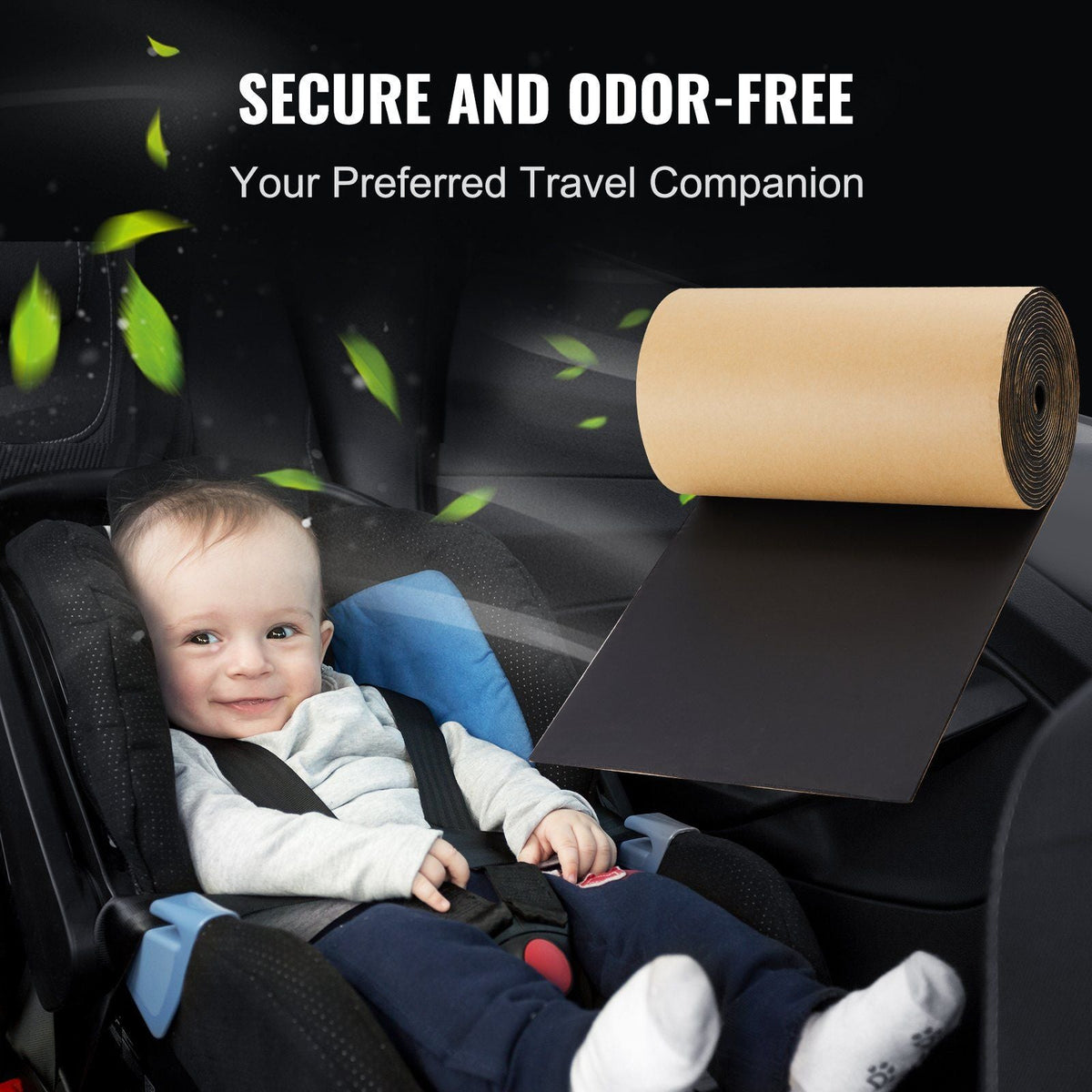Car Sound Deadening Mat, 210 mil 36 sqft Automotive Sound Deadener, High Density Foam Sound Deadener Material & Heat Barrier, Double Layer Waterproof Structure Acoustic Insulation Mat