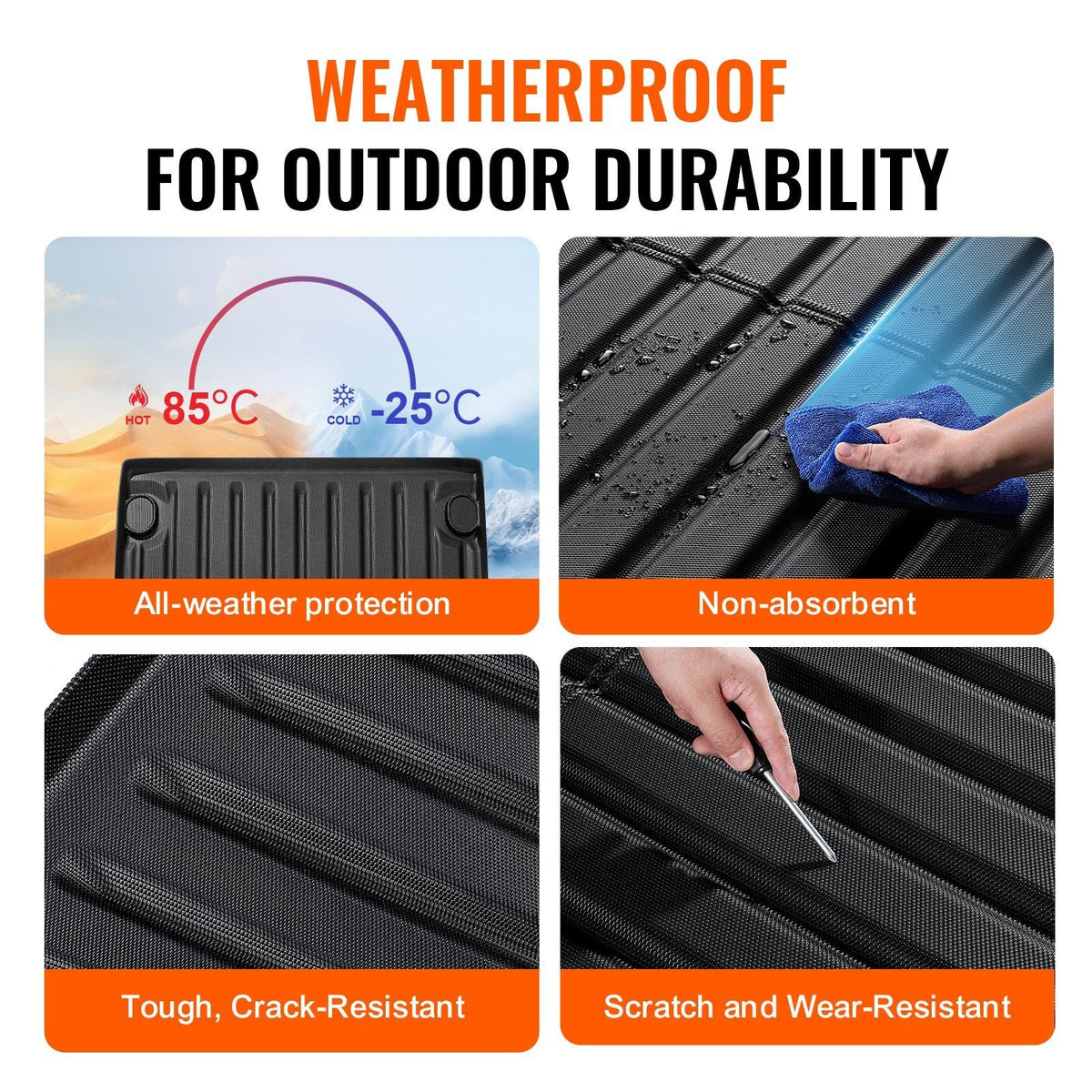 Truck Bed Mat Fit 2022-2024 Ford Maverick TPE Truck Bed Liner Accessories