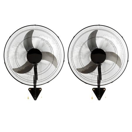 Wall Mount Fan, 2 PCS 20 inch Oscillating, 3-speed High Velocity Max. 4000 CFM Industrial Wall Fan for Indoor, Commercial, Residential, Warehouse, Greenhouse, Workshop, Basement, Garage,Black