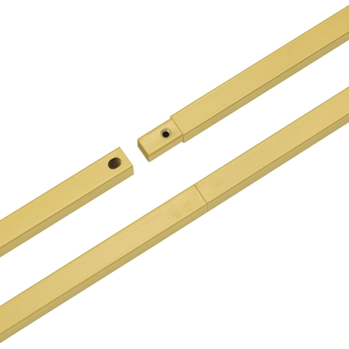 Wedding Arch Backdrop Stand, Set of 3, Metal Stable Stand with Case Connection & Chassis Crossbar Design, Easy-to-Assemble Gold Stand with Premium Metal, Fit for Birthday, Celebration, Holiday