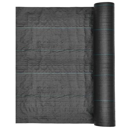 Weed Barrier Fabric Heavy Duty, 13x115FT 3.5oz Landscape Fabric, Woven Weed Blocker Fabrics, Garden Fabrics Weeds Barrier, Weeds Control Ground Cover, Geotextile Webbing, Gardening Mat, Black