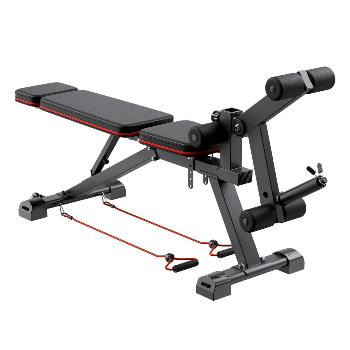 Weight Bench, 800lbs Adjustable Weight Bench Press for Full Body Workout, Exercise Sit up Bench for Home Gym Strength Training, Flat Bench with with Leg Extension, Preacher Pad, Fast Adjustment