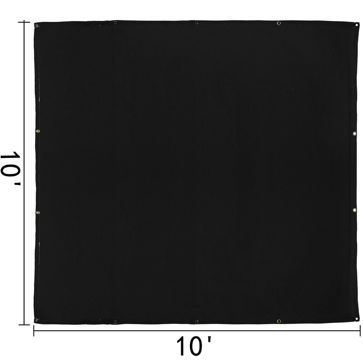 Welding Blanket, 10 x 10 Foot Fiberglass Blanket, Up To 550 Celsius Heat-Resistant Fire Retardant Blanket with Premium Brass Grommets