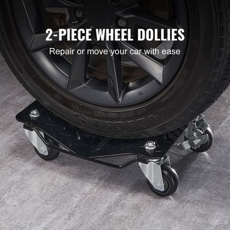 Wheel Dolly, 3000 lbs/1360 kg Car Dollies, Wheel Dolly Car Tire Stake Set of 2 Piece, Heavy-duty Car Tire Dolly Moving Cars, Trucks, Trailers, Motorcycles, and Boats