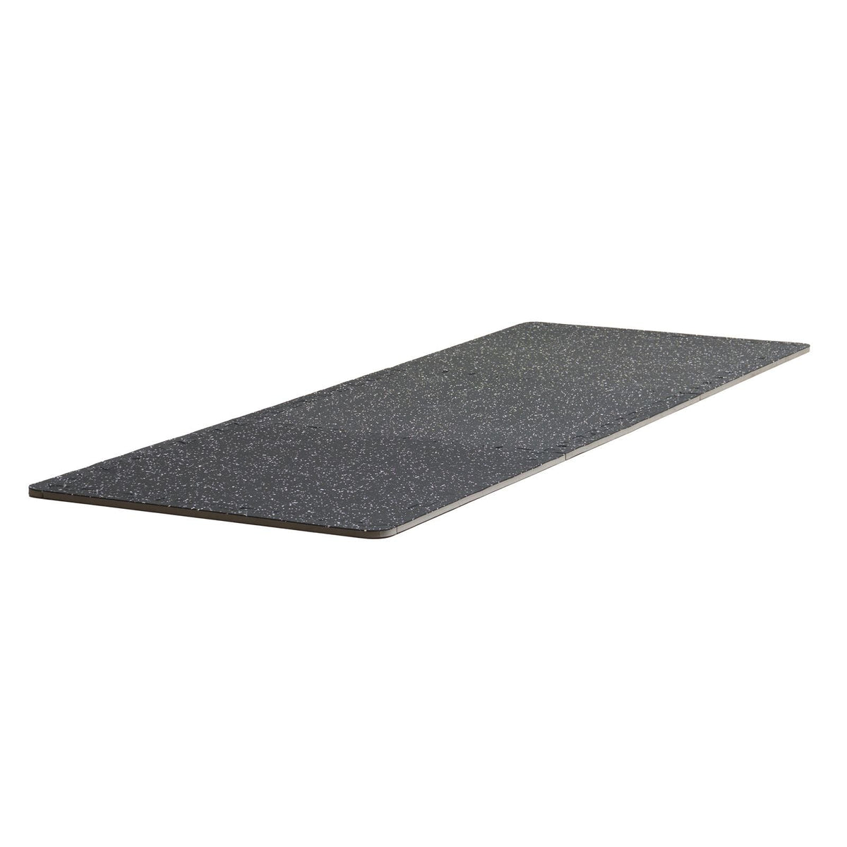 0.56 Inch Thick Gym Floor Mats, 12 Tiles Rubber Top with EVA Foam, 25" x 25" Gym Flooring Workout Mats with 48 sq.ft Coverage, Interlocking Puzzle Gym Mats for Gym, Home, Garage, Black & White