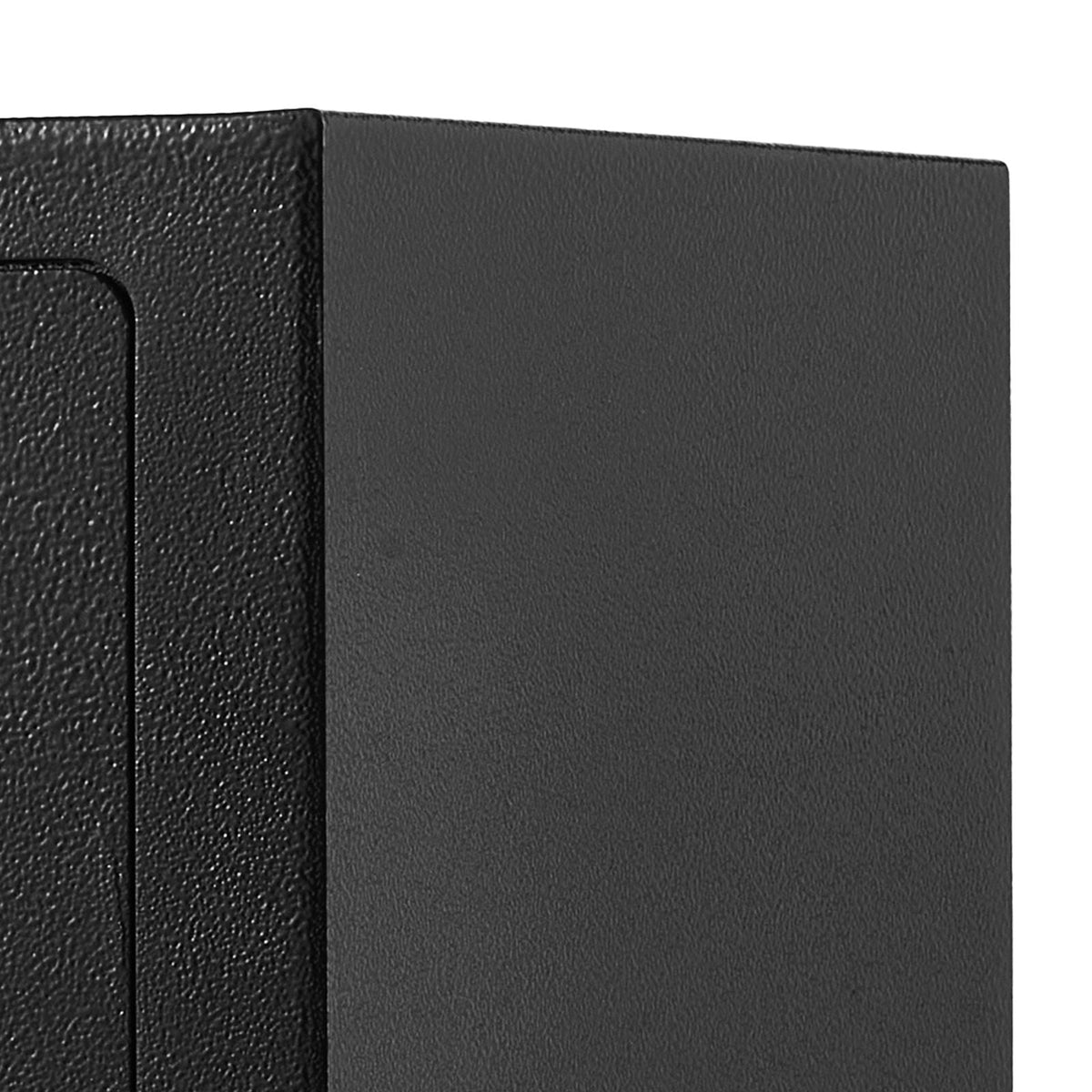 0.6 Cubic Feet Drop Safe, Drop Slot Safe Box with Password and Turn Knob, Heavy Duty Compact Cash Depository Box with a Front Lock Slot for Cash, Bank Slips, Jewelry, Documents, Bills, Black