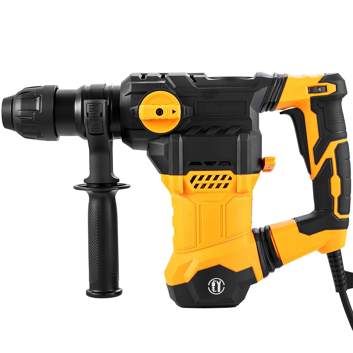1-1/4 Inch SDS-Plus Rotary Hammer Drill, 13 Amp Corded Drills, Heavy Duty Chipping Hammers with Vibration Control & Safety Clutch, Electric Demolition Hammers Variable Speed, Power Tool For Conc
