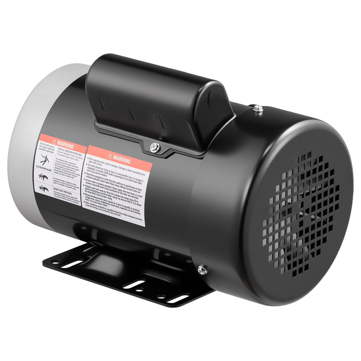 1 HP Electric Motor, 1725RPM Air Compressor Motor, CW/CCW Rotation, 5/8 inch Shaft Diameter, 1.88inch Shaft Length, 4.1N.m Torque, Single-Phase, TEFC Cooling, 115V/230V, 56 Frame