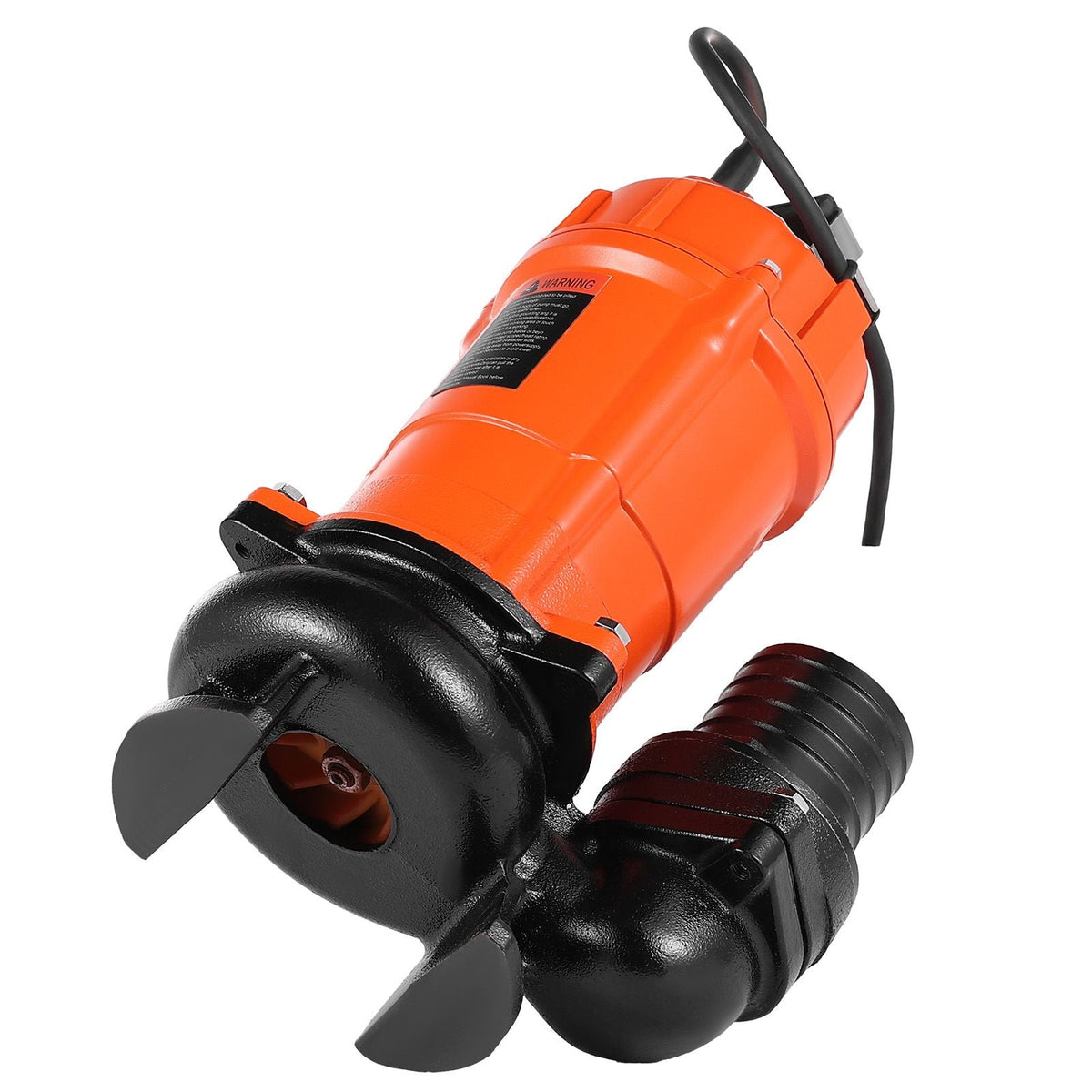 1 HP Submersible Trash Pump, 5000 GPH, 120V Cast Iron Submersible Sump Sewage Pump with 3 in Discharge, 40 ft Max Lift, Drain Dirty Clean Water, for Pools, Garden, Pond, Basement, Flooded Areas