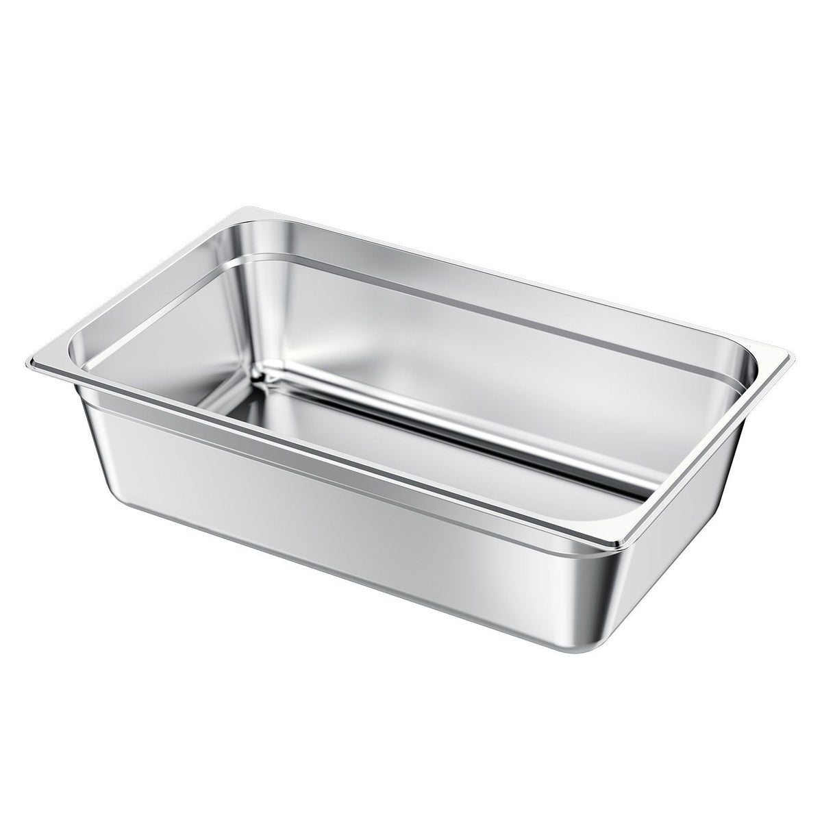 1 Pack Stainless Steam Hotel Pan, Full Size Table Steam Pan, 6 Inch Deep Anti Jam Restaurant Supplies Reusable Rustproof Catering Storage for Home, Party, Restaurant, Hotel, Buffet