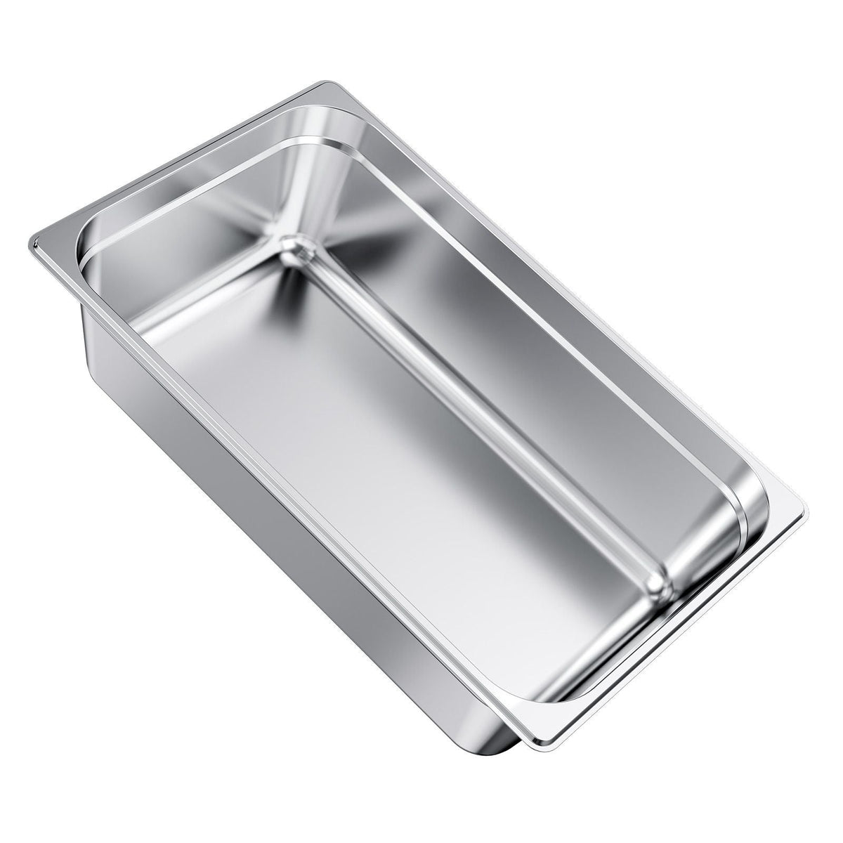 1 Pack Stainless Steam Hotel Pan, Full Size Table Steam Pan, 6 Inch Deep Anti Jam Restaurant Supplies Reusable Rustproof Catering Storage for Home, Party, Restaurant, Hotel, Buffet
