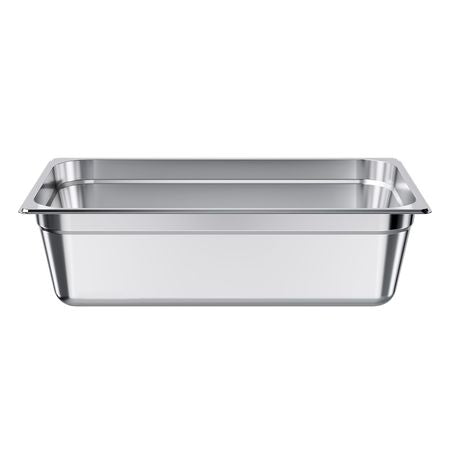 1 Pack Stainless Steam Hotel Pan, Full Size Table Steam Pan, 6 Inch Deep Anti Jam Restaurant Supplies Reusable Rustproof Catering Storage for Home, Party, Restaurant, Hotel, Buffet