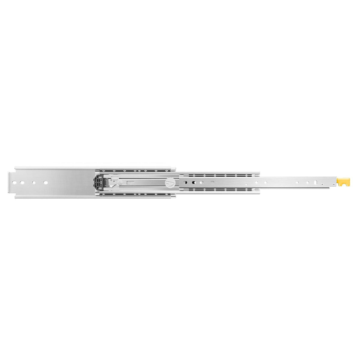 1 Pair Full Extension Drawer Slides 18 20 22 28 30 32 36 38 40 44 48 52 56 60 in, 500 lbs Load Capacity Locking Drawer Slides, Ball Bearing with Lock Side Mount Drawer Slide Rail