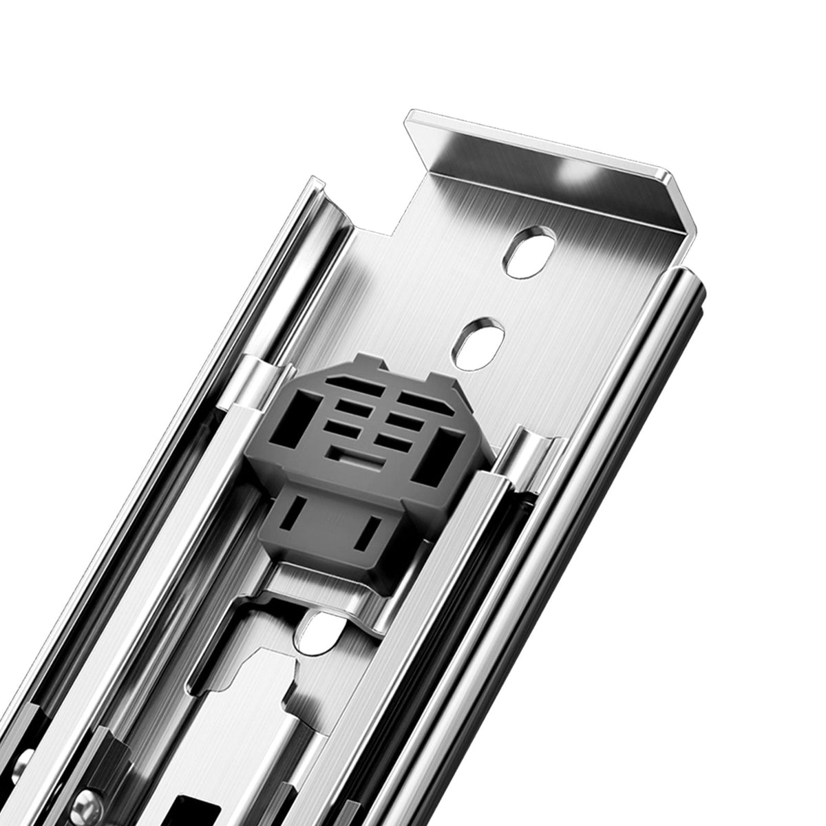 1 Pair Full Extension Drawer Slides 18 20 22 28 30 32 36 38 40 44 48 52 56 60 in, 500 lbs Load Capacity Locking Drawer Slides, Ball Bearing with Lock Side Mount Drawer Slide Rail