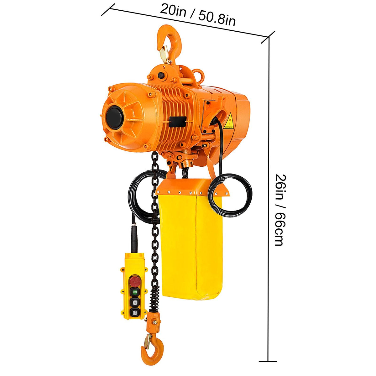 1 PHASE Industrial Electric Chain Hoist 1 Ton G80 Chain