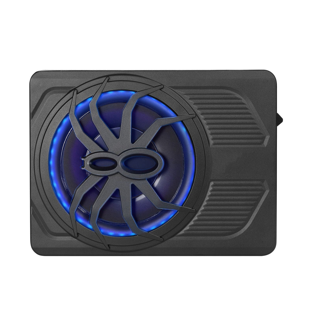 10" 440W Underseat Car Subwoofer, Slim Powered Car Subwoofers with Blue Ambient Light, Low Profile Audio Sub Under the Seat with Built-in Amplifier, Remote Controller for SUVs, Car, Truck, RV
