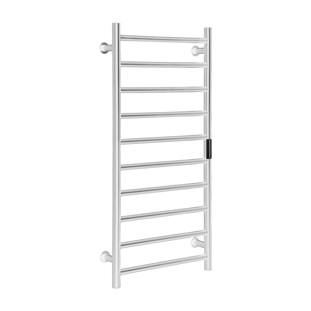 10 Bars Towel Warmer Rack, Wall Mounted Heated Towel Rack for Bathroom, IPX5 Waterpoof Towel Heater Rack with Timer & LED Display Screen, 5 Levels Adjustable Temperature Towel Heater, Silver