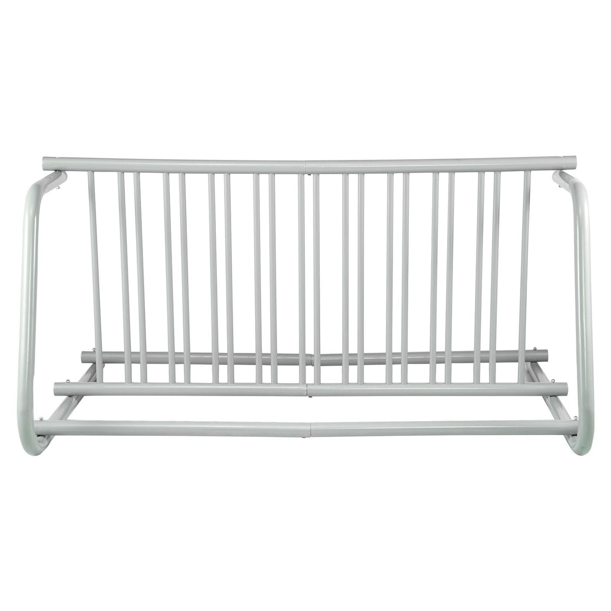 10 Holders Floor Bike Rack, 59\" Length All-Steel Grid Bike Rack, 10-Bike Capacity Dual-Side Storage Stand for Garages Streets Yards Bike Events