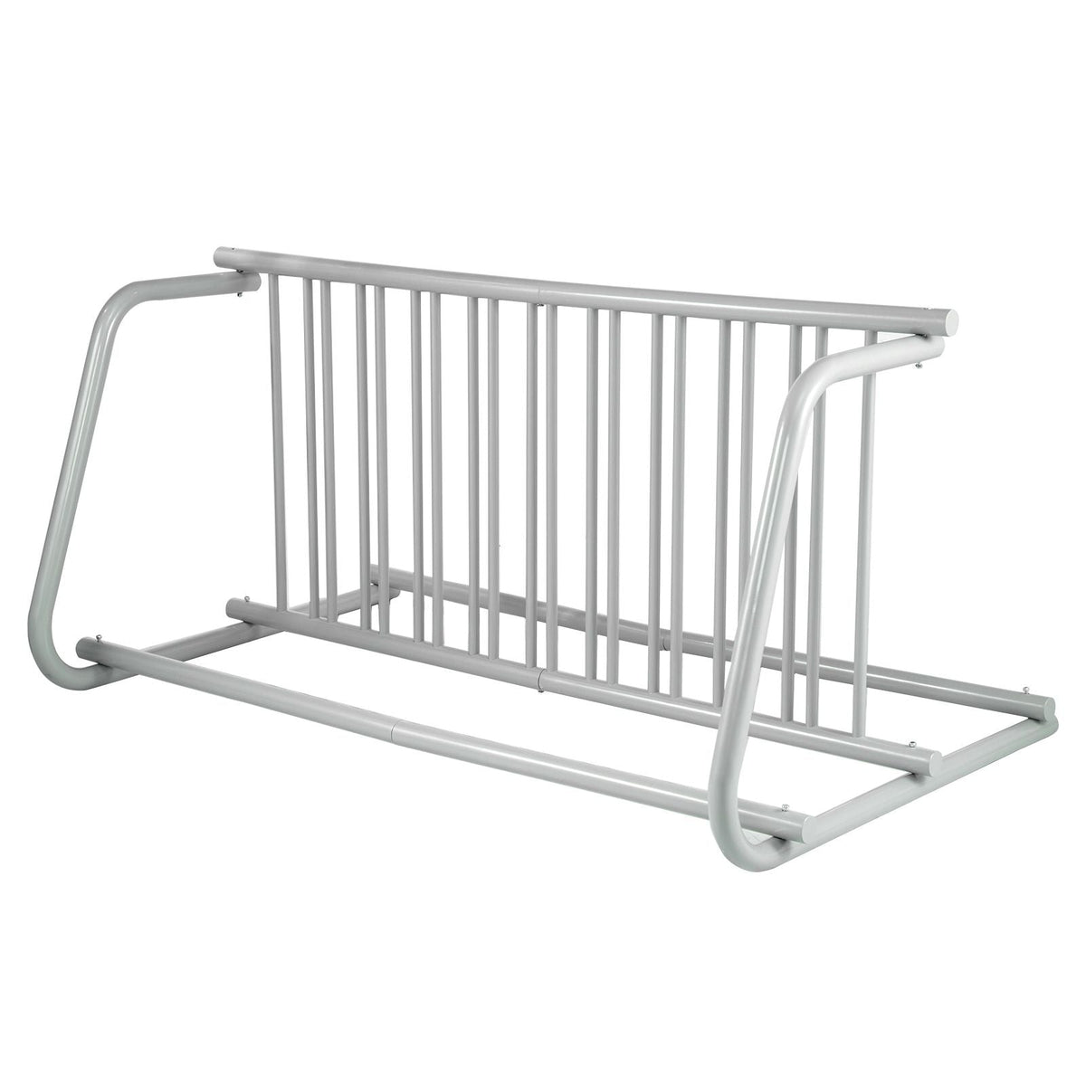 10 Holders Floor Bike Rack, 59\" Length All-Steel Grid Bike Rack, 10-Bike Capacity Dual-Side Storage Stand for Garages Streets Yards Bike Events