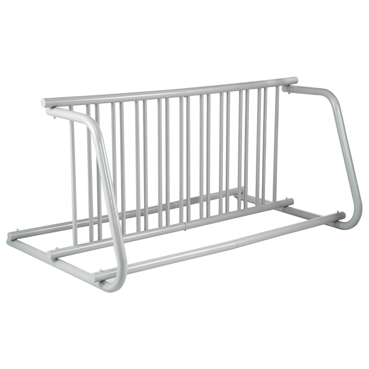 10 Holders Floor Bike Rack, 59\" Length All-Steel Grid Bike Rack, 10-Bike Capacity Dual-Side Storage Stand for Garages Streets Yards Bike Events