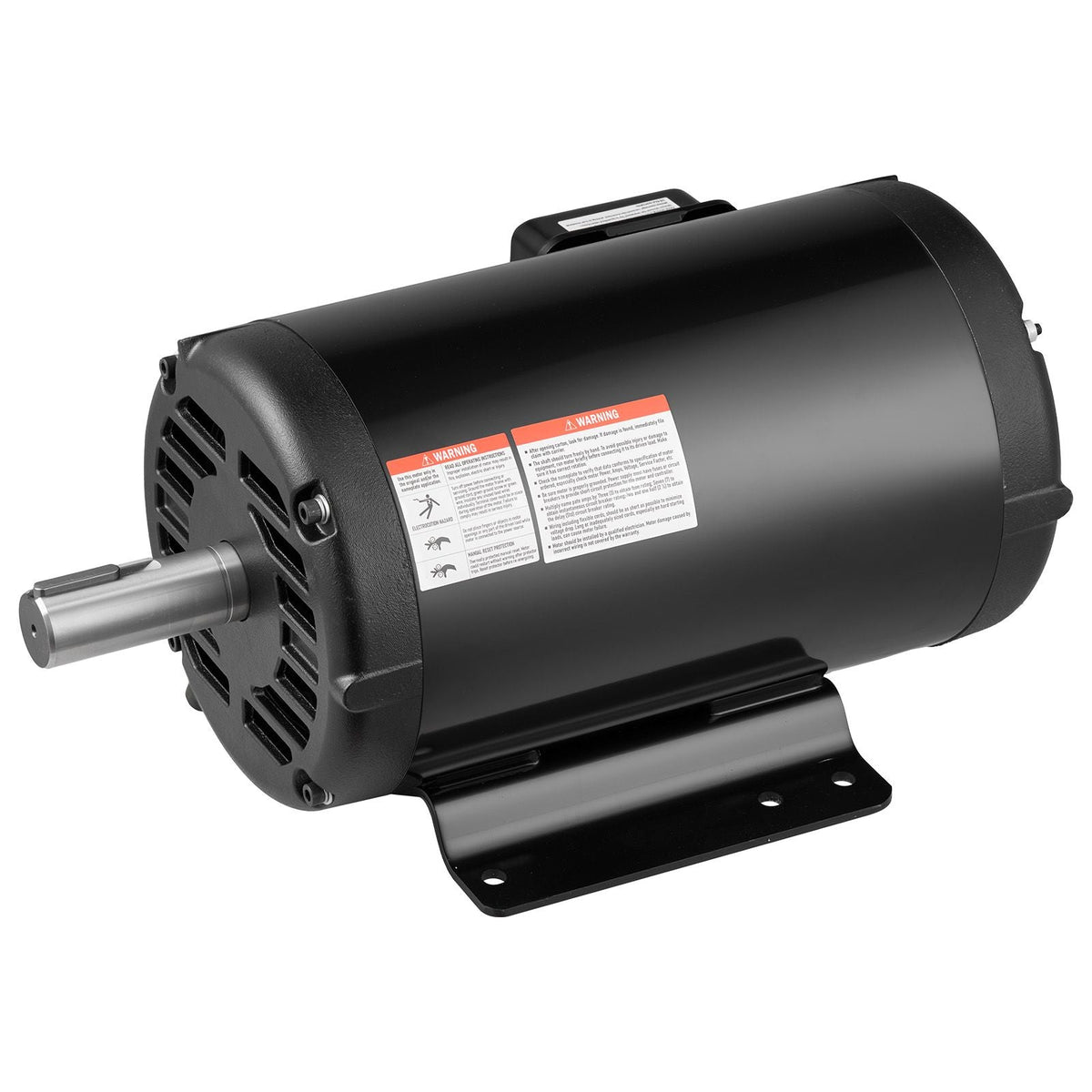 10 HP Electric Motor, 1770RPM Air Compressor Motor, CW/CCW Rotation, 1.375 inch Shaft Diameter, 3.88inch Shaft Length, 40N.m Torque, Three-Phase, 230V/460V, ODP Cooling, 215T Frame
