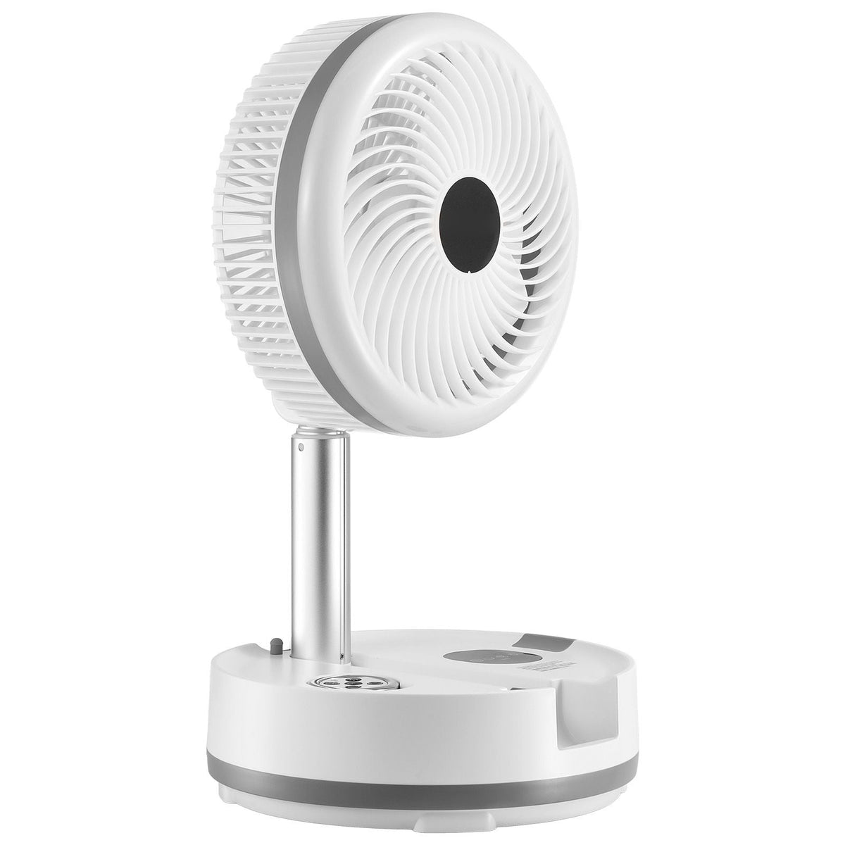 10 inch Portable Foldable Rechargeable Oscillating Fan, 3-in-1 Battery Operated with Remote Control, Quiet Desk/Table Pedestal Fan, 9 Speeds,90-degree Auto Left/Right Rotation,for Home,Office