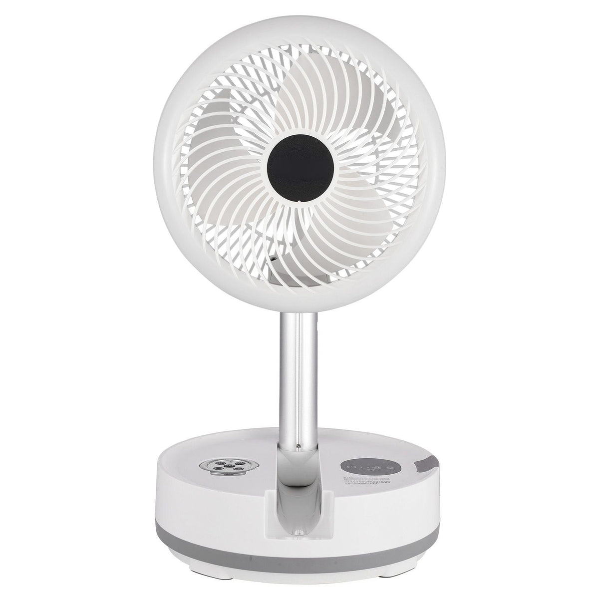 10 inch Portable Foldable Rechargeable Oscillating Fan, 3-in-1 Battery Operated with Remote Control, Quiet Desk/Table Pedestal Fan, 9 Speeds,90-degree Auto Left/Right Rotation,for Home,Office