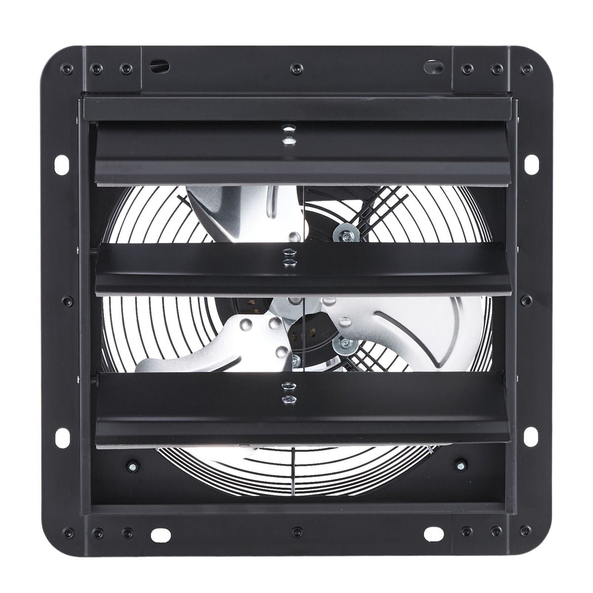 10 inch Shutter Exhaust Fan, Wall Mounted Attic Vent Fan with Variable Speed Controller, 900 CFM, AC Motor, Heavy-duty Steel, Low Noise for Shed, Garage, Greenhouse Ventilation Cooling, Black