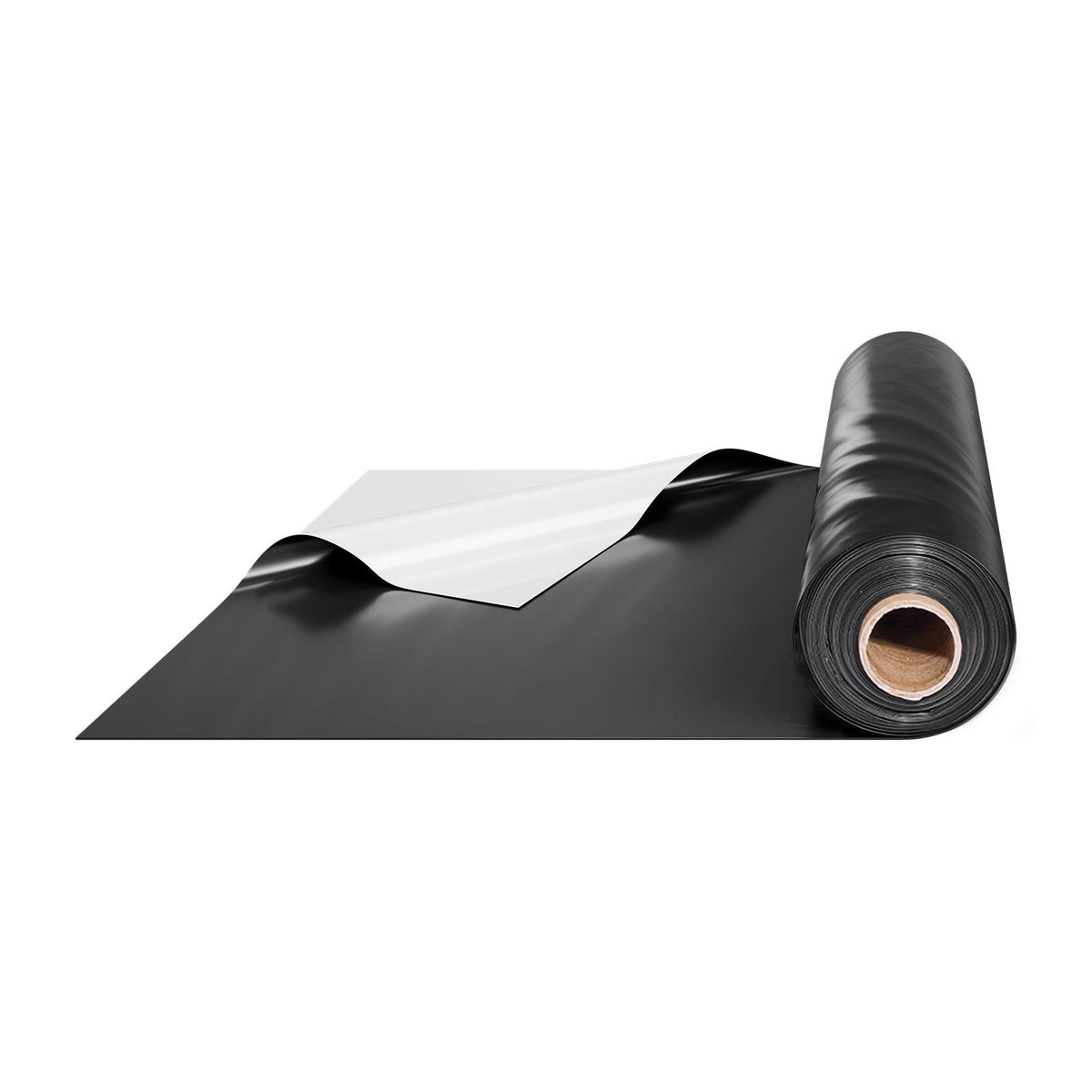 10 Mil Plastic Sheeting Heavy Duty 10' x 65', Thick Plastic Sheeting Roll, Plastic Drop Cloth Painters Tarp Covering for Crawl Space Vapor Barrier, Black and White Double-Sided, Multi-Purpose