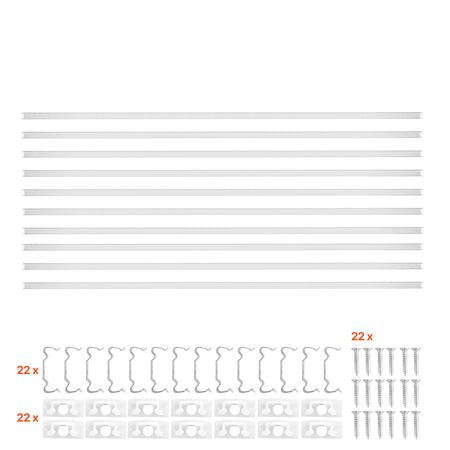 10-Pack 3.3 ft/1M U Shape LED Aluminum Channel, with Milky Cover, End Caps and Mounting Clips, Aluminum Profile for LED Strip Light Installations, Easy Installation, for Under Cabinet Counter