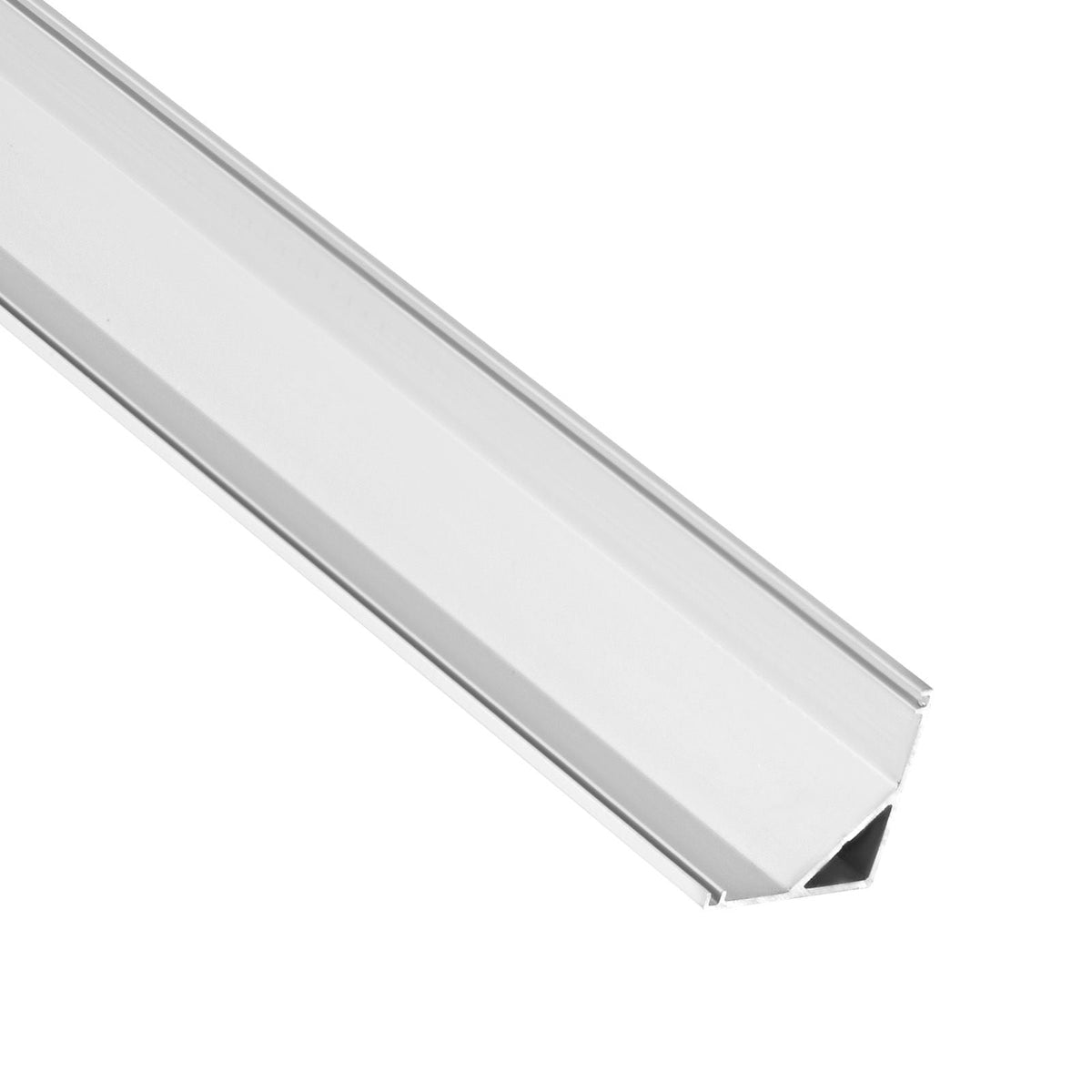 10-Pack 6.6 ft/2M V Shape LED Aluminum Channel, with Milky Cover, End Caps and Mounting Clips, Aluminum Profile for LED Strip Light Installations, Easy Installation, for Under Cabinet Counter