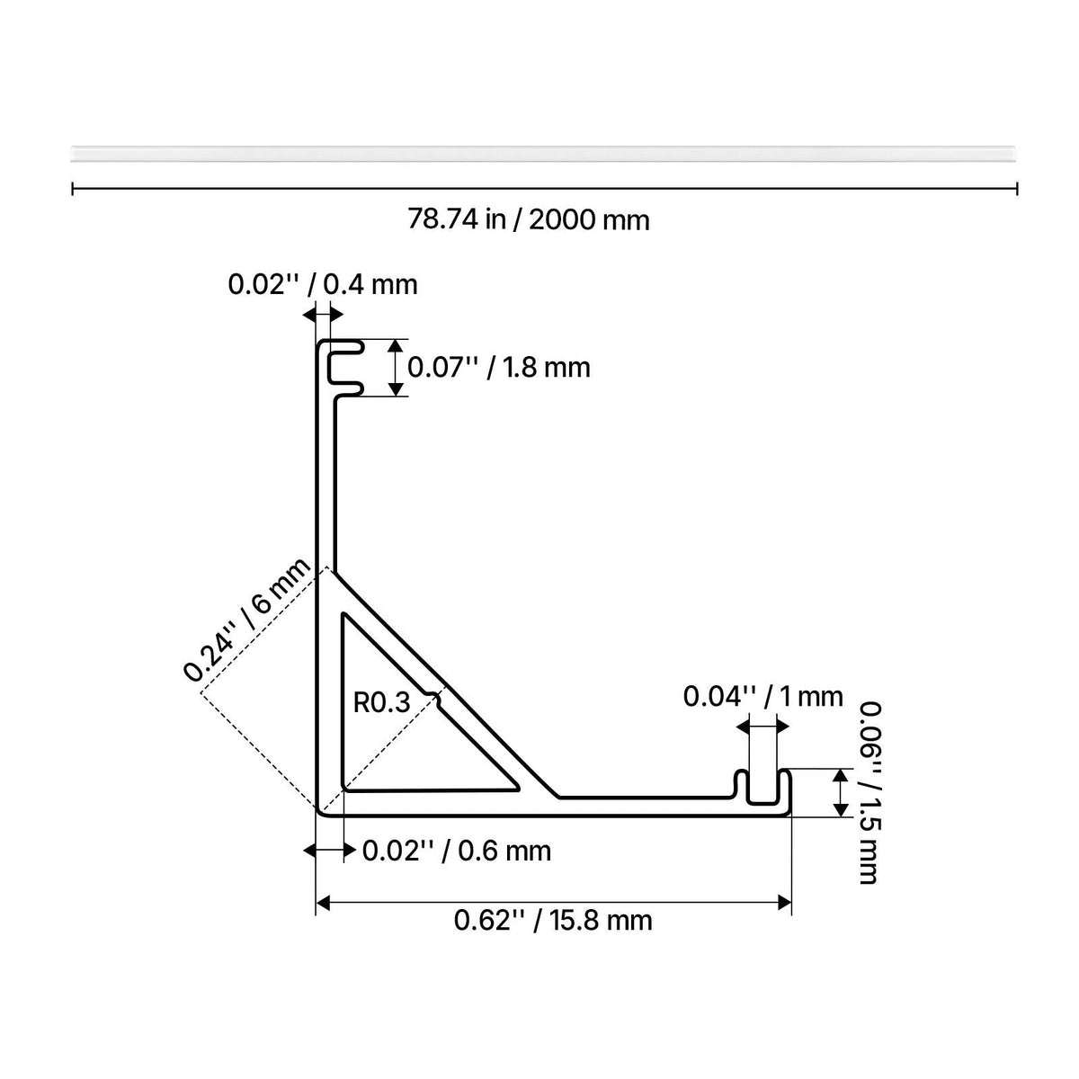 10-Pack 6.6 ft/2M V Shape LED Aluminum Channel, with Milky Cover, End Caps and Mounting Clips, Aluminum Profile for LED Strip Light Installations, Easy Installation, for Under Cabinet Counter