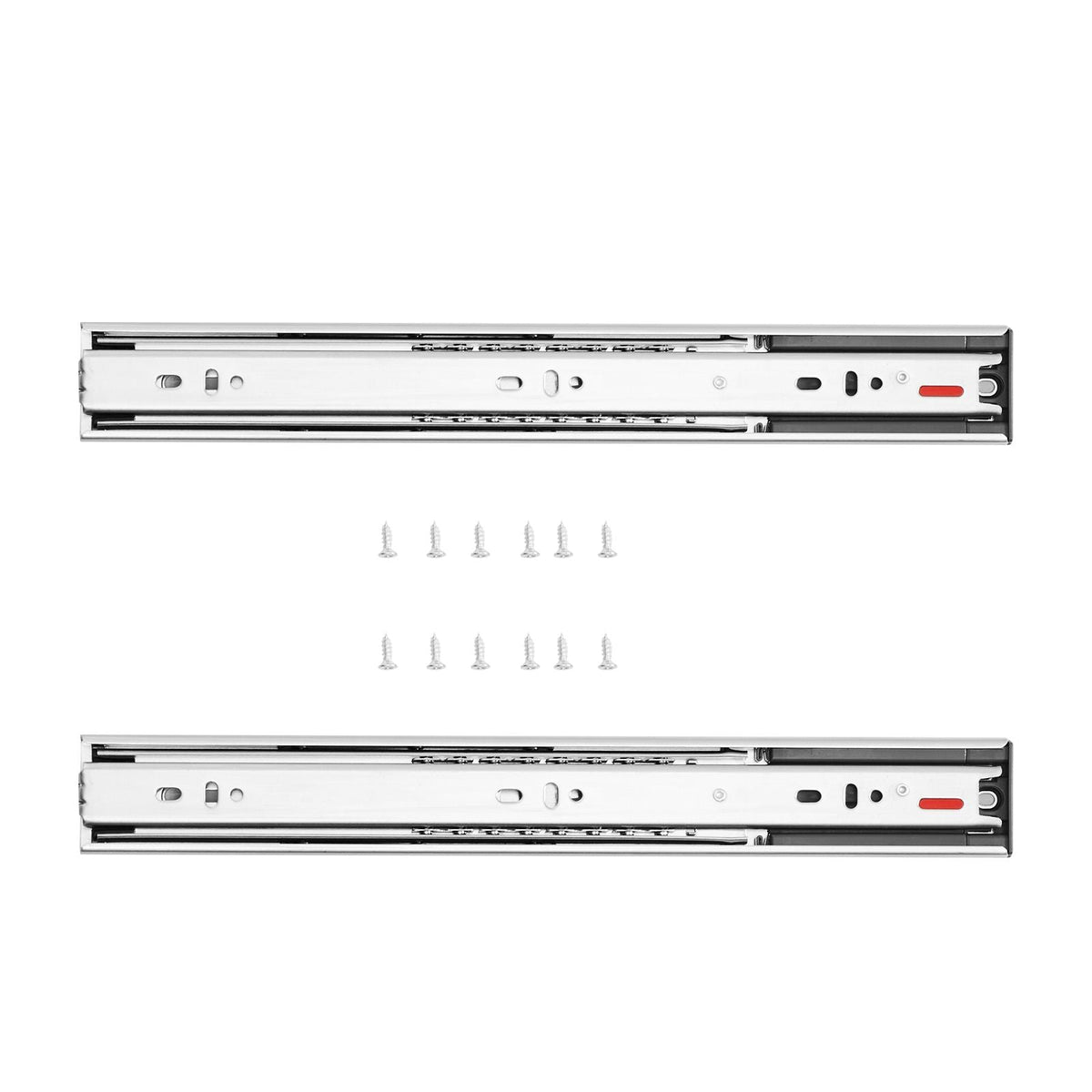 10 Pairs of 14 Inch Drawer Slides Side Mount Rails, Heavy Duty Full Extension Steel Track, Soft-Close Noiseless Guide Glides Cabinet Kitchen Runners with Ball Bearing, 100 Lbs Load Capacity