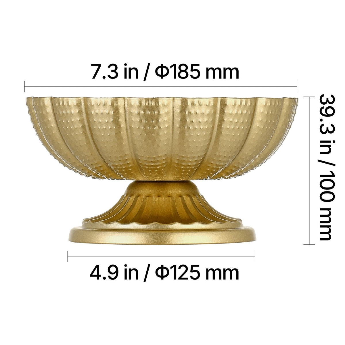 10 PCS Wedding Flower Vase, 4.7 in Mini Flower Table Centerpieces, Small Floral Bowl Decorative Easy Installation, Versatile Arrangement Stand for Party Events Home Decor Reception, Gold