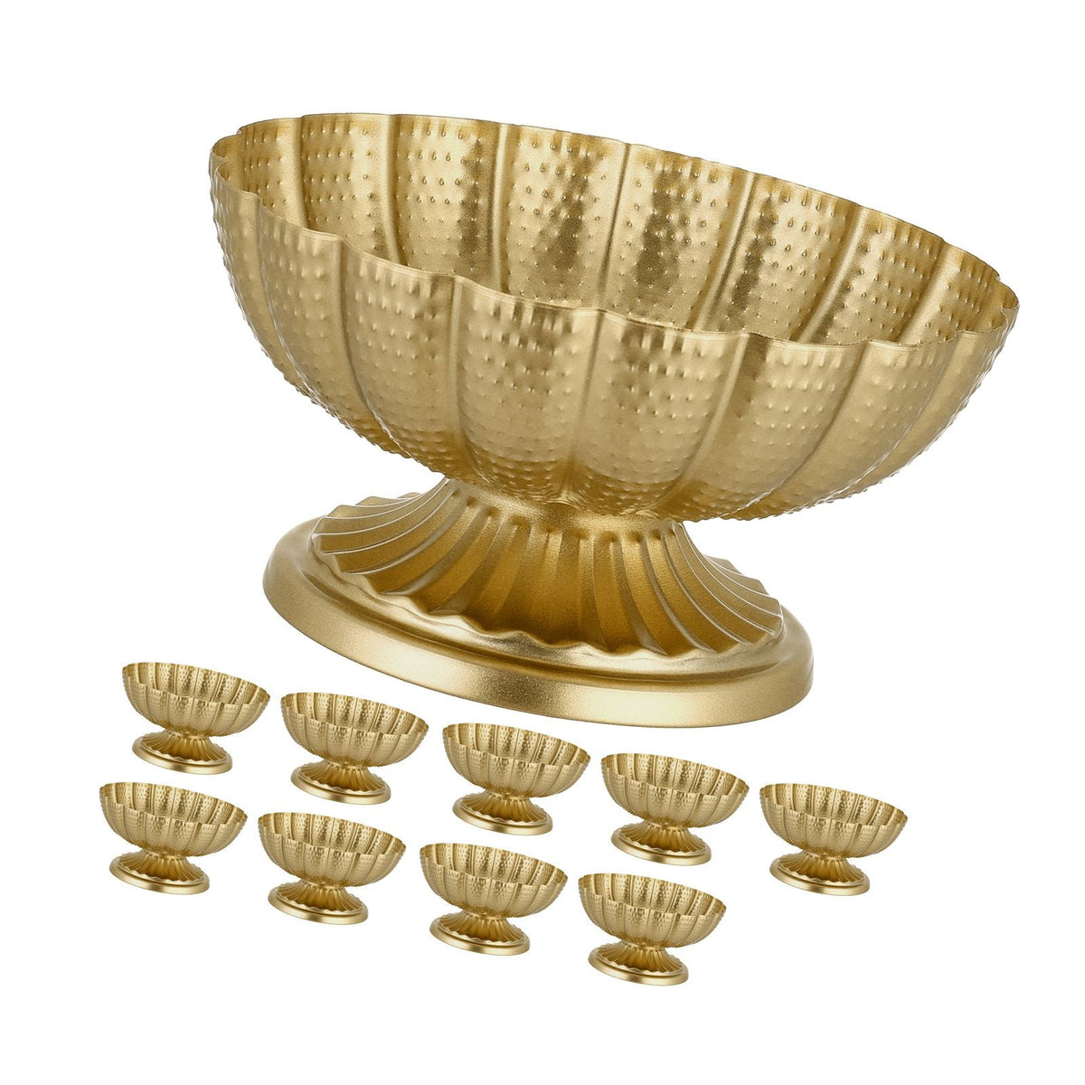 10 PCS Wedding Flower Vase, 4.7 in Mini Flower Table Centerpieces, Small Floral Bowl Decorative Easy Installation, Versatile Arrangement Stand for Party Events Home Decor Reception, Gold