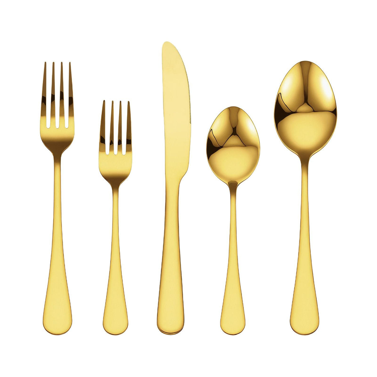 100-Piece Gold Silverware Set, Food-Grade Stainless Steel Flatware Utensils for 20, Mirror Finished Cutlery Set, Dishwasher Safe Eating Tableware for Kitchen Home, Include Knife Fork Spoon