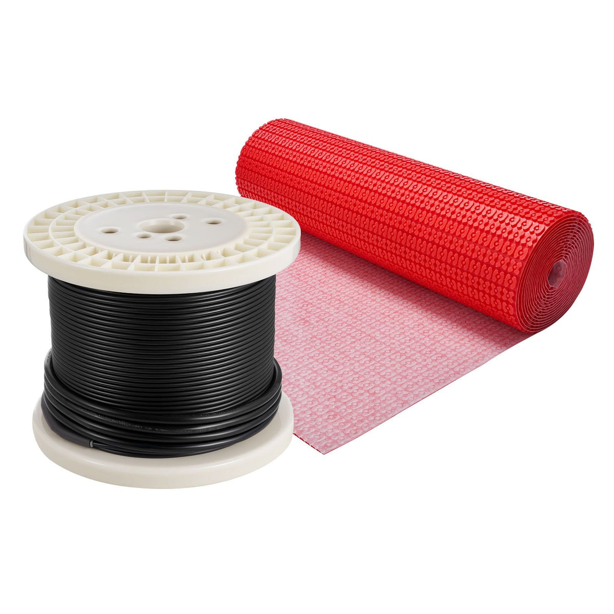 100 sqft Floor Heating Mat System, 120V Electric Radiant Heated Floor System, with Decoupling Membrane & Smart Control Thermostat & Alarm, Easy Installation for Tile, Stone, Vinyl