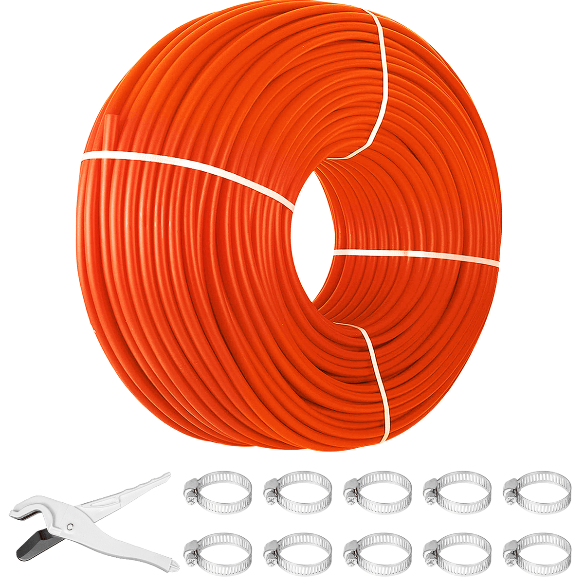 1000Ft PEX Tubing Pipe 1/2" PEX Tubing Oxygen Barrier Radiant Floor PEX Pipe Radiant Heat Floor Heating Plumbing Cold and Hot Water Tubing