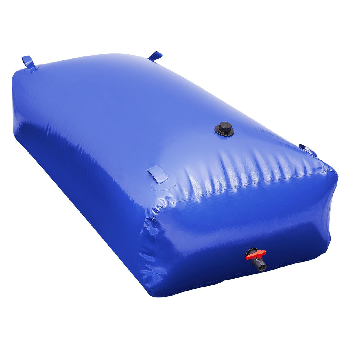 1000L/264 Gallon Water Storage Bladder, RV Water Tank, 1000D Blue PVC Collapsible Water Storage Containers, Large Capacity Soft Water Bag, Portable Water Bladder, Fire Prevention, Camping