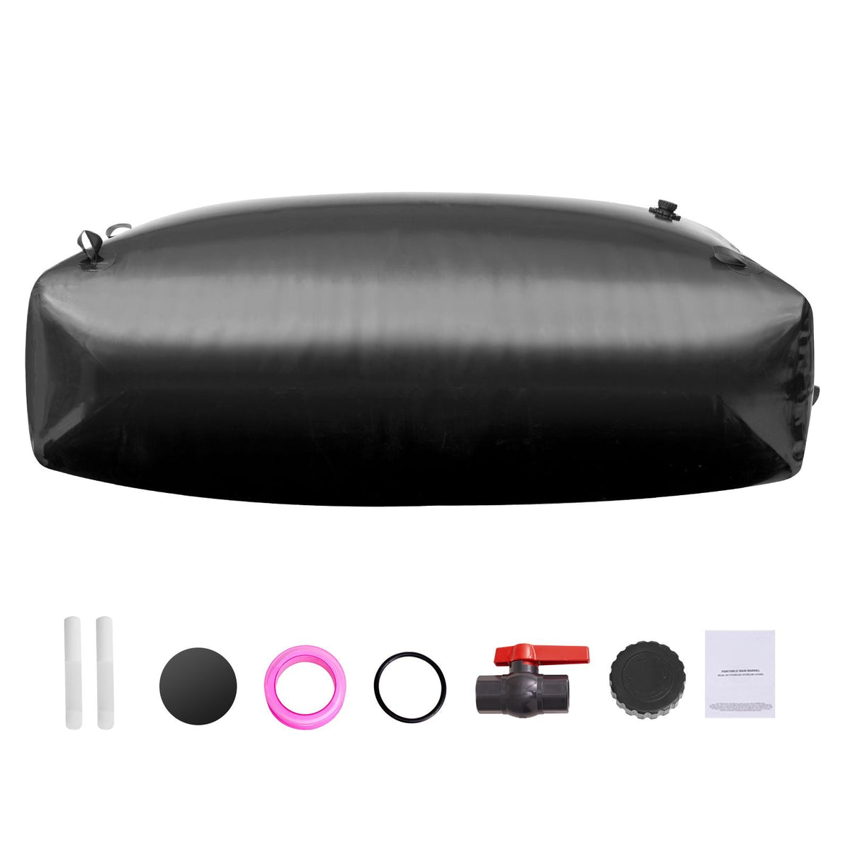 1000L/264 Gallon Water Storage Bladder, RV Water Tank, 1000D PVC Collapsible Water Storage Containers, Large Capacity Soft Water Bag, Portable Water Bladder, Fire Prevention, Camping, Emergency