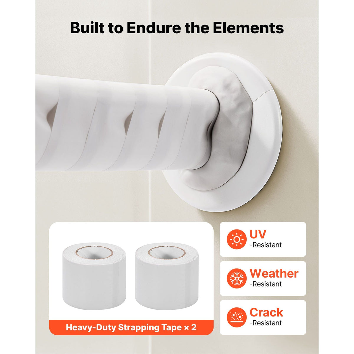 100ft Mini Split Line Set, 1/4' & 3/8' OD AC Copper Tubing Pipe, 3/8 White PE Thickened Insulated Coil with Flared Nuts, Strapping Tapes, for Mini Split Air Conditioner HVAC or Heat Pump System