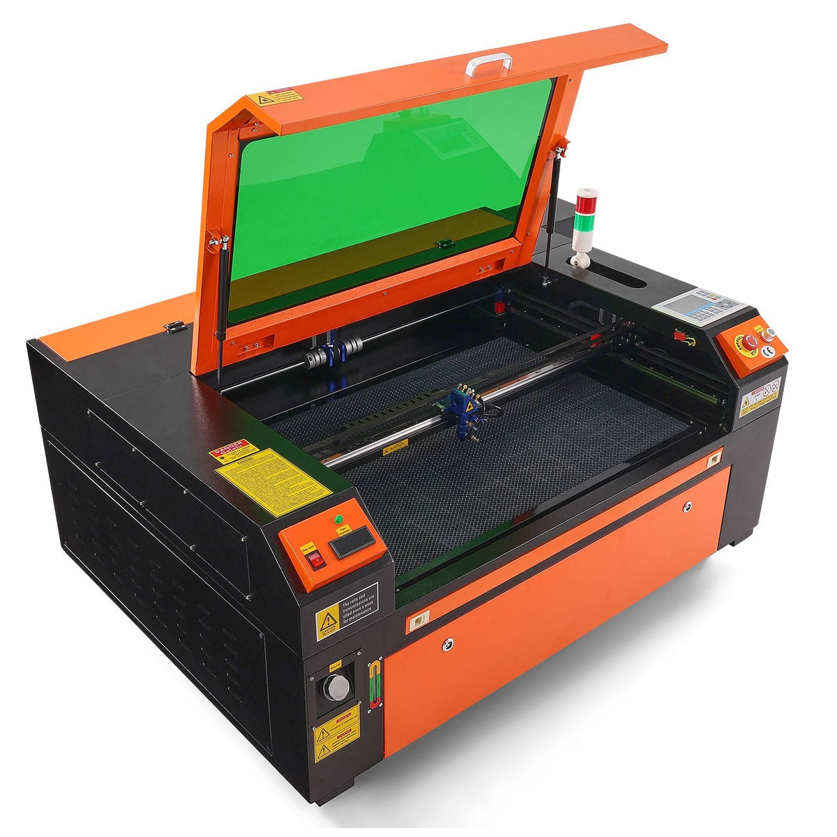 100W CO2 Laser Engraver, 24 x 35 in, 19.7 IPS Laser Cutter Machine with 2-Way Pass Air Assist, Compatible with LightBurn, CorelDRAW, AutoCAD, Windows, Mac OS, Linux, for Wood Acrylic Fabric More